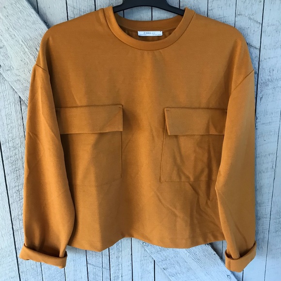 Zara Tops - Zara Long Sleeve Dark Golden Top